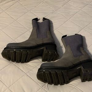 Dr. Martens Gray Ankle Boots